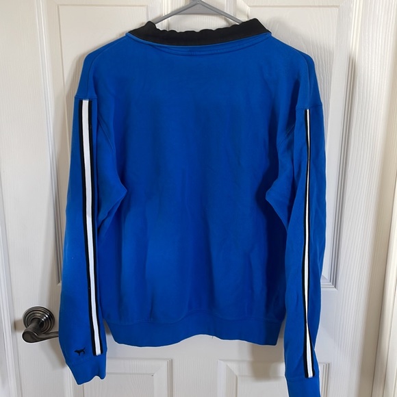 PINK Victoria’s Secret blue cowl neck zip up size small - Picture 3 of 14